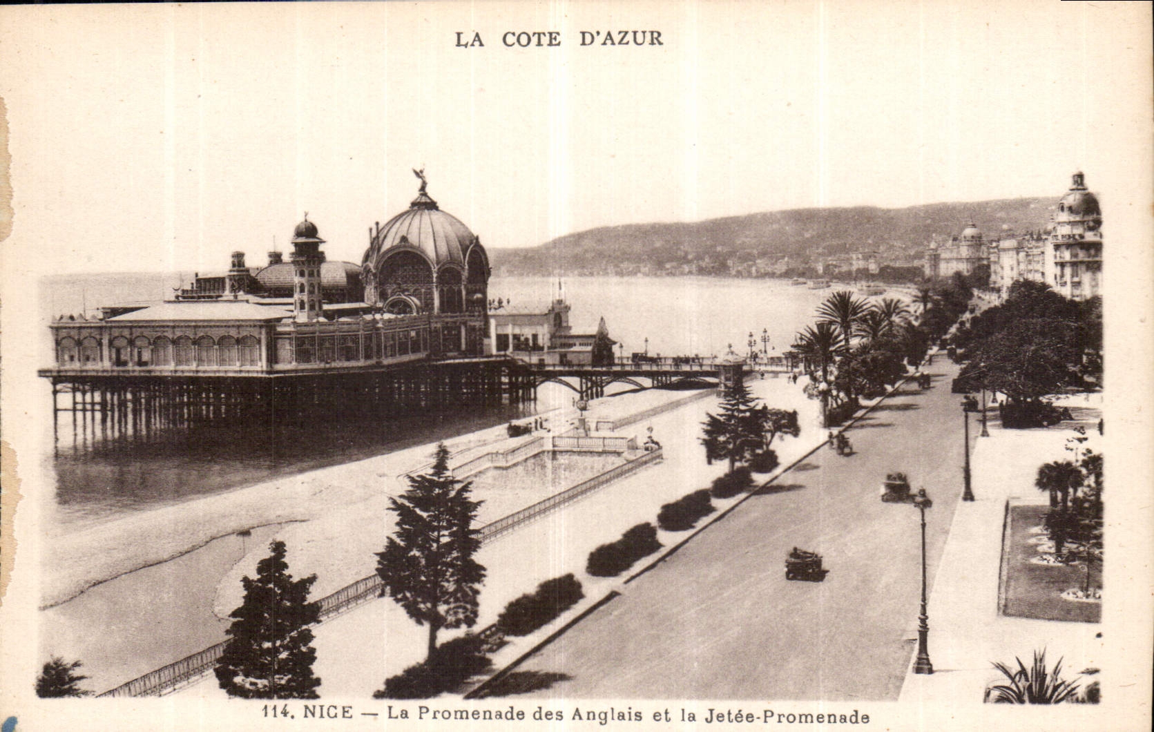 CPA La Cote d'Azur Nice La Promenade des Anglais et la Jetee Promenade 