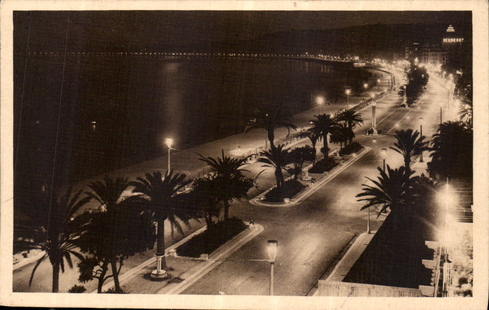 CPA Cote d'Azur Artistique Nice Feerie Nocturne