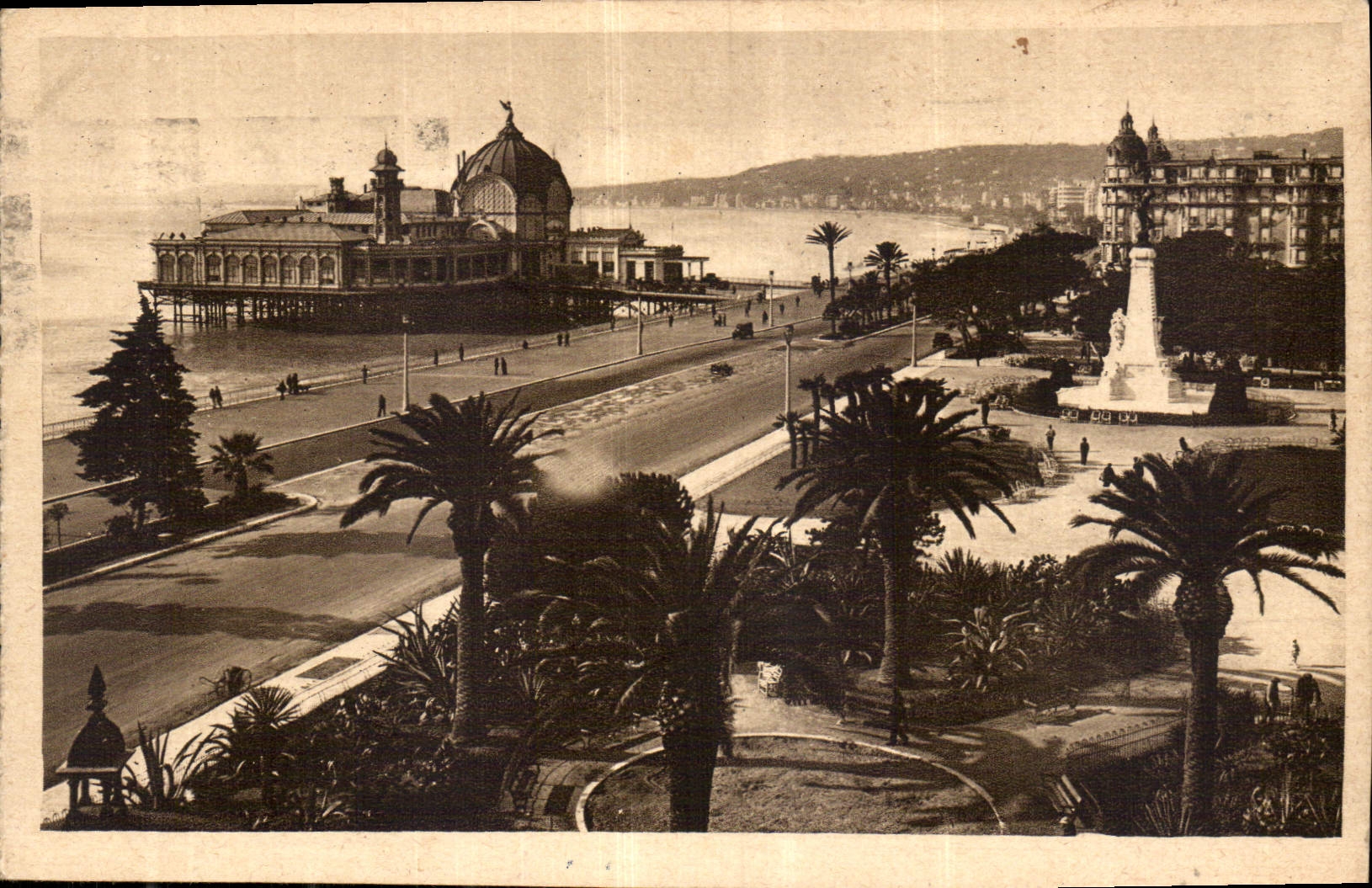 CPA Cote d'Azur Aristique Nice Les Jardins Albert I et la Jetee Promenade 