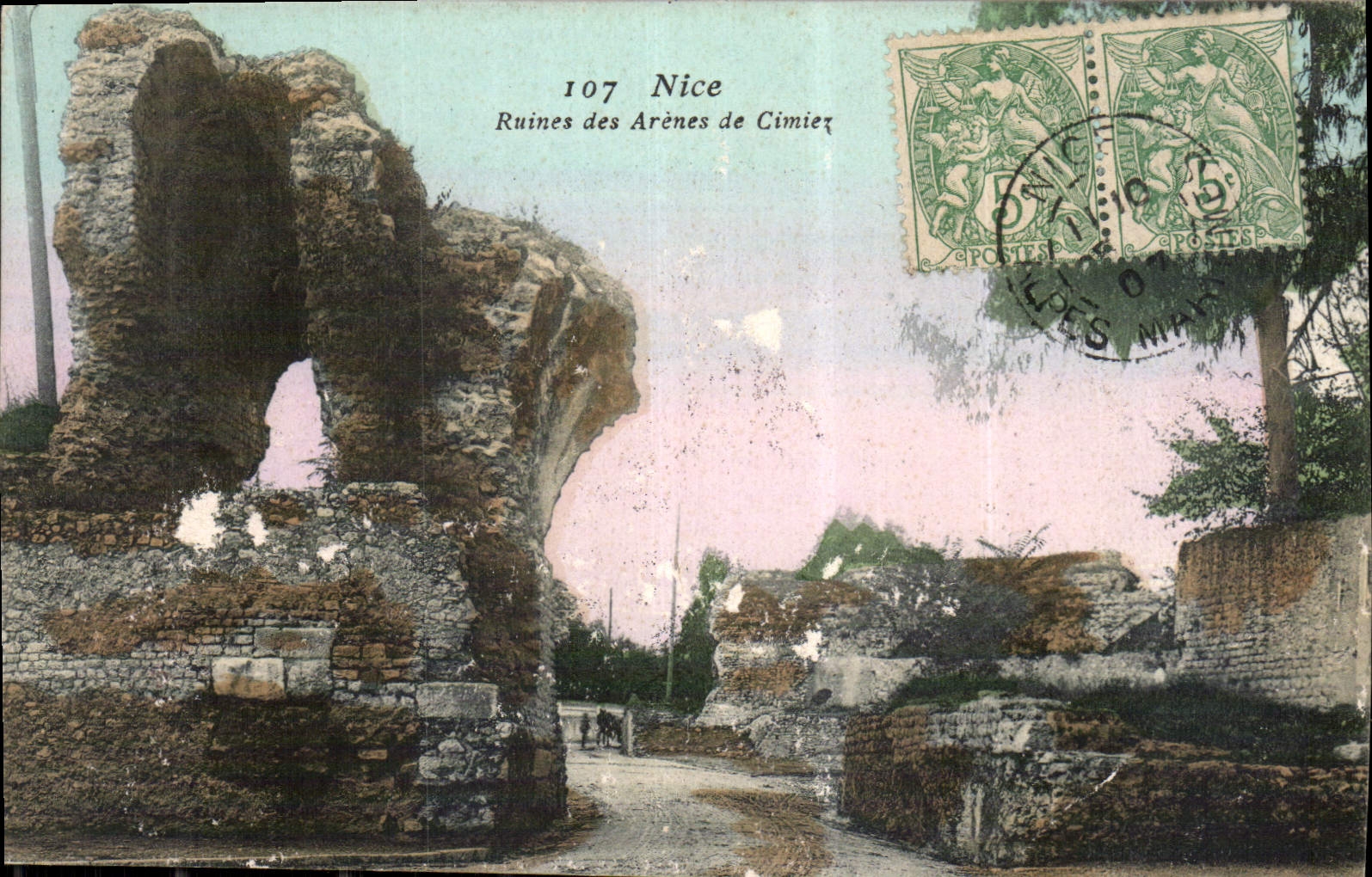 CPA Nice Ruines des Arenes de Cimiez 
