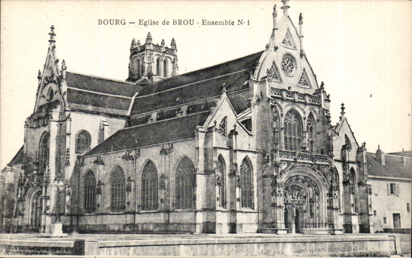 CPA Bourg Eglise de Brou Ensemble 1