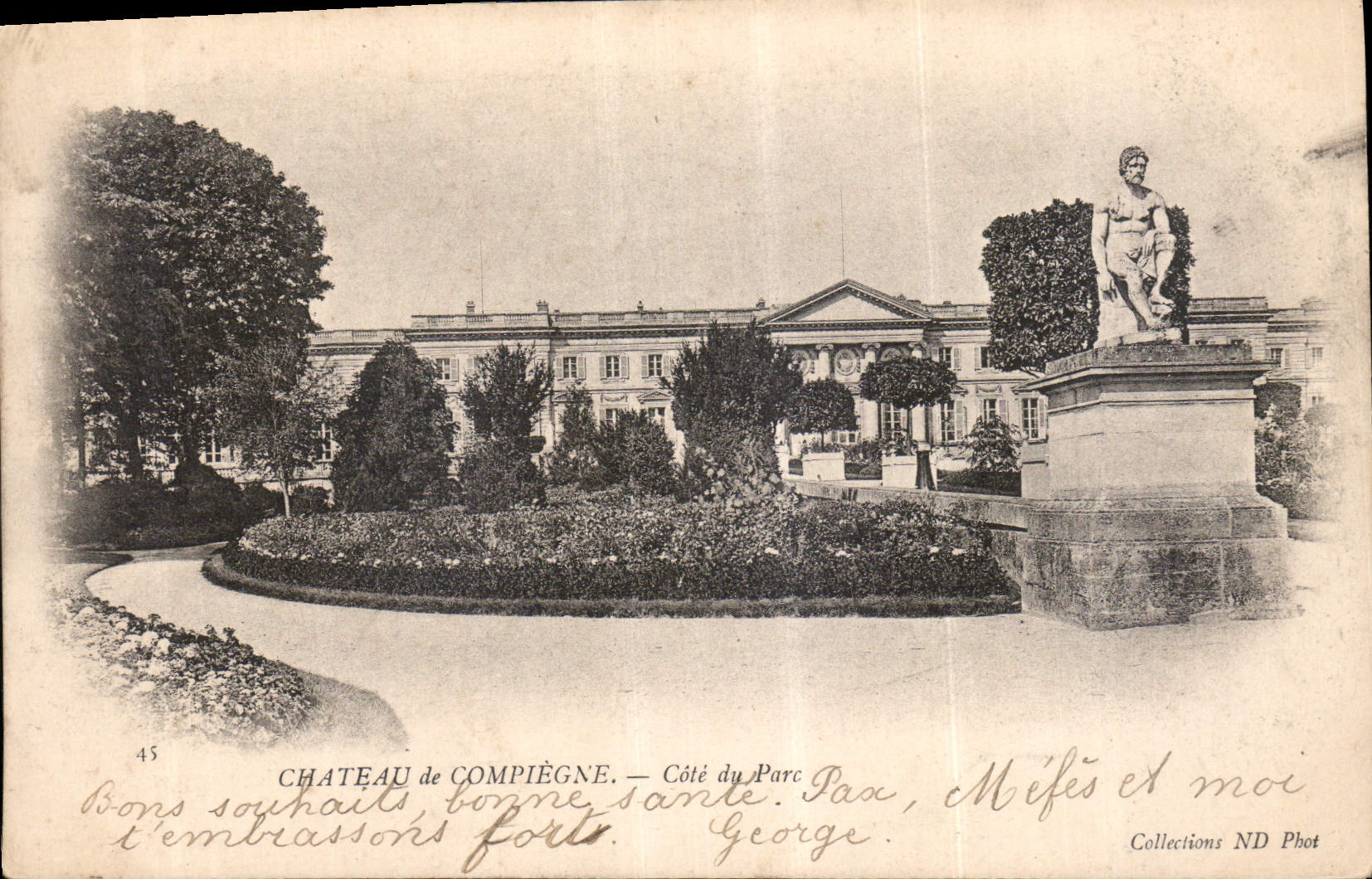 CPA Chateau de Compiegne Cote du Parc 