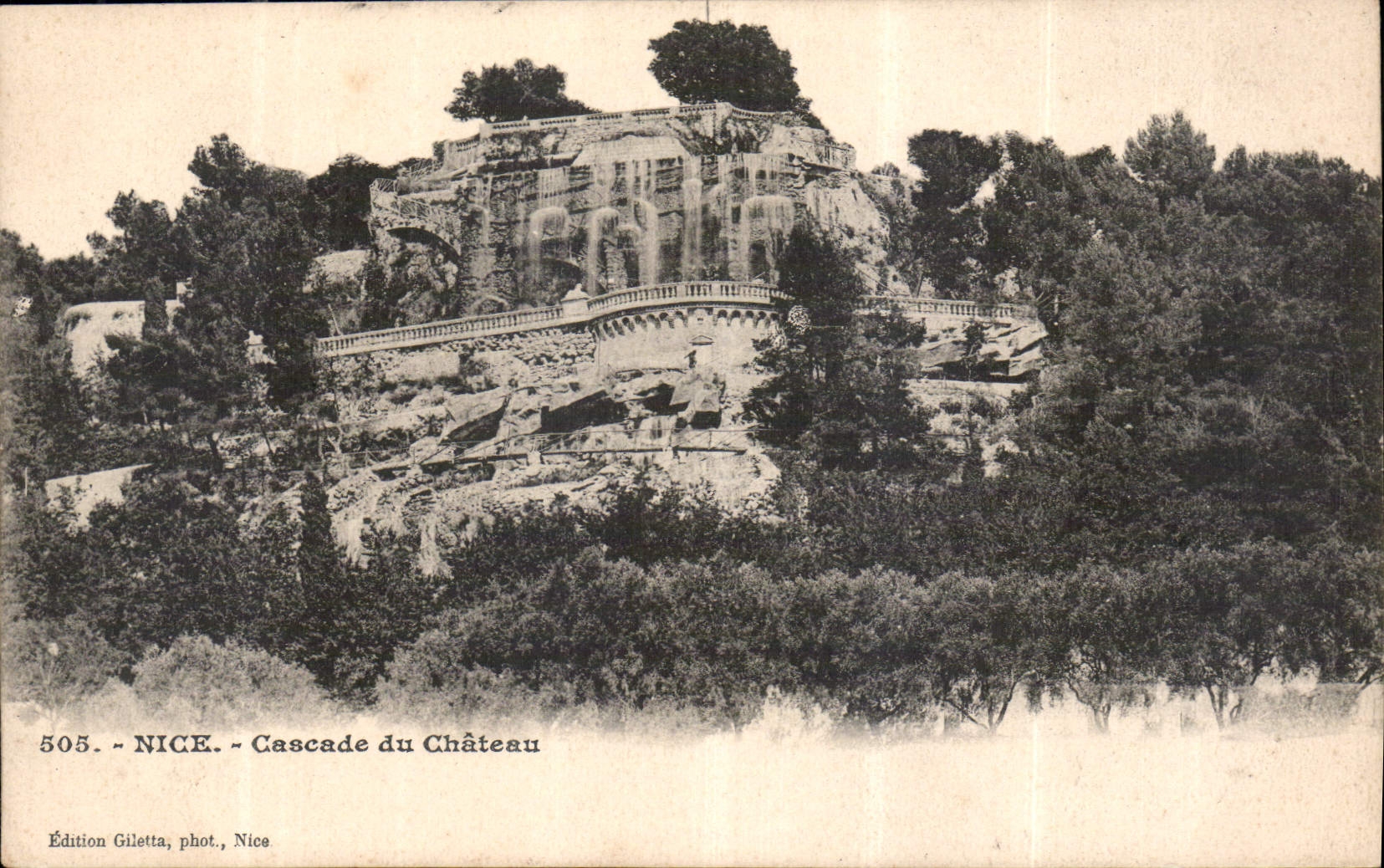CPA Nice Cascade du Chateau 
