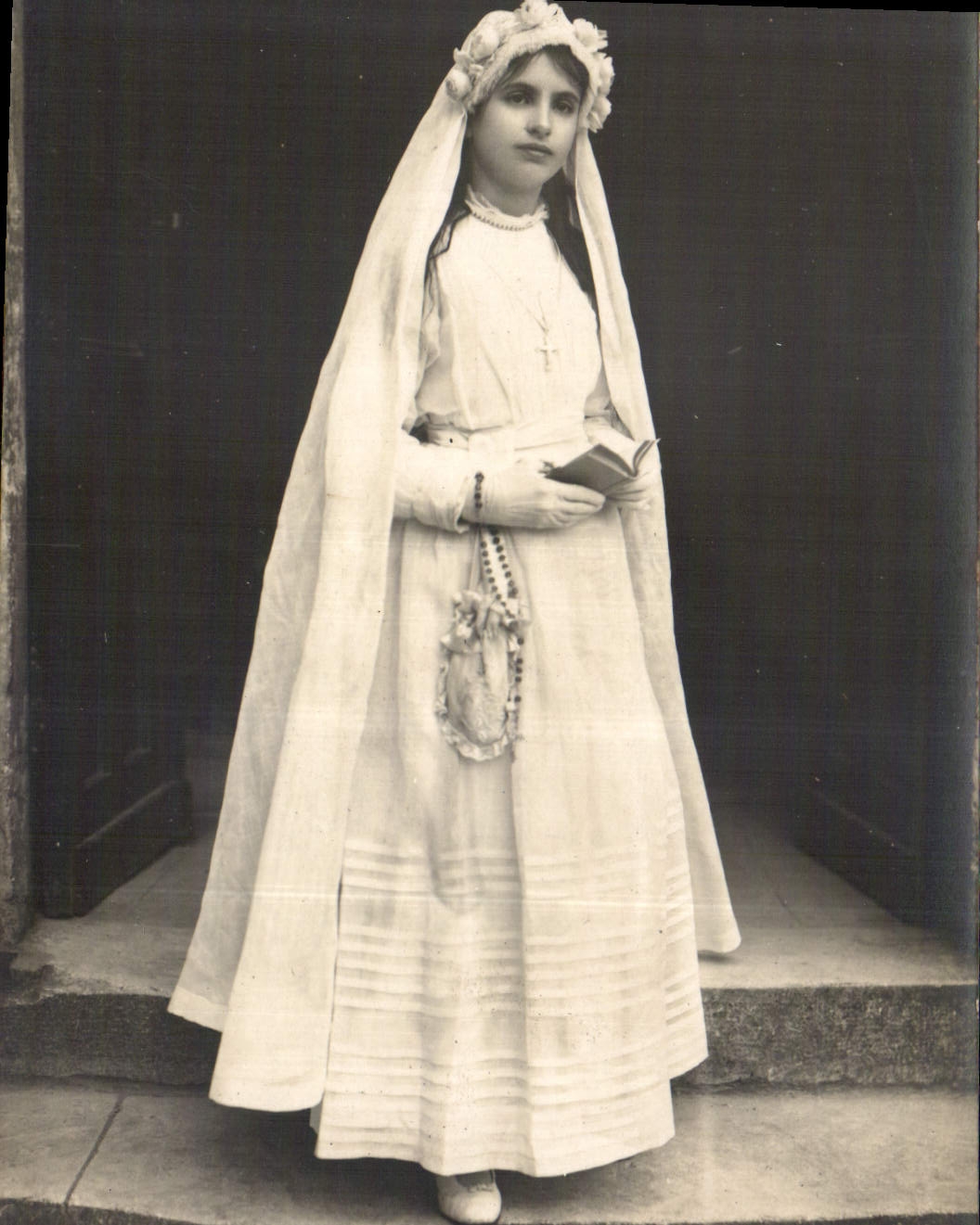 CARTE PHOTO Enfant Communiante