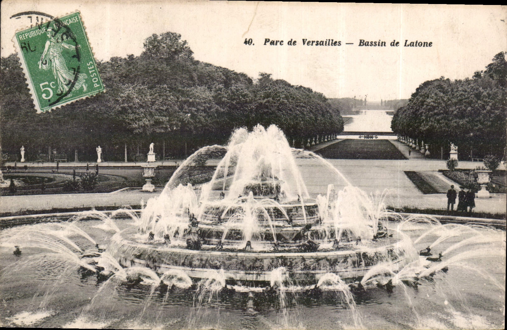 CPA Parc de Versailles Bassin de Latone 
