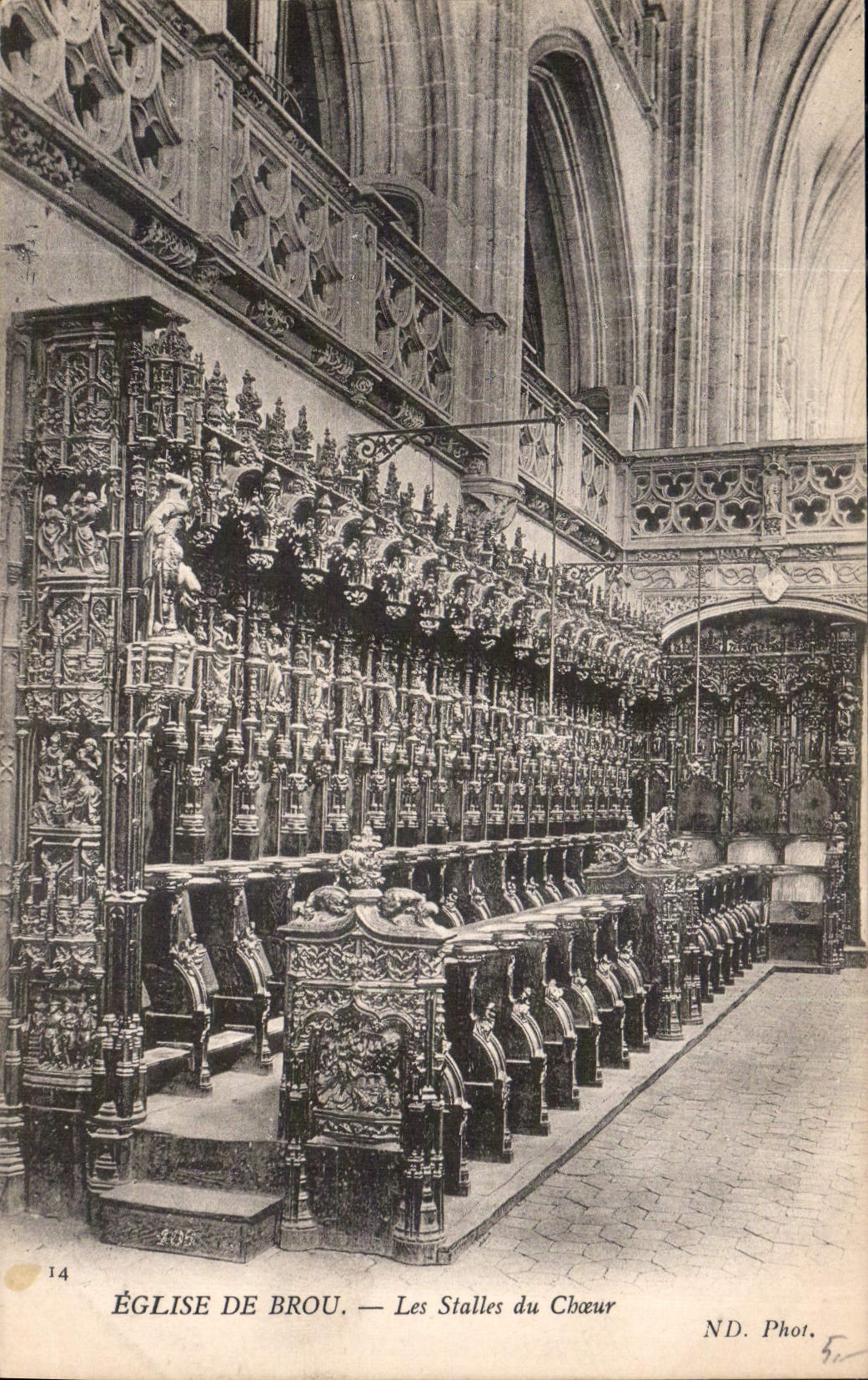 CPA Eglise de Brou Les Stalles du Choeur