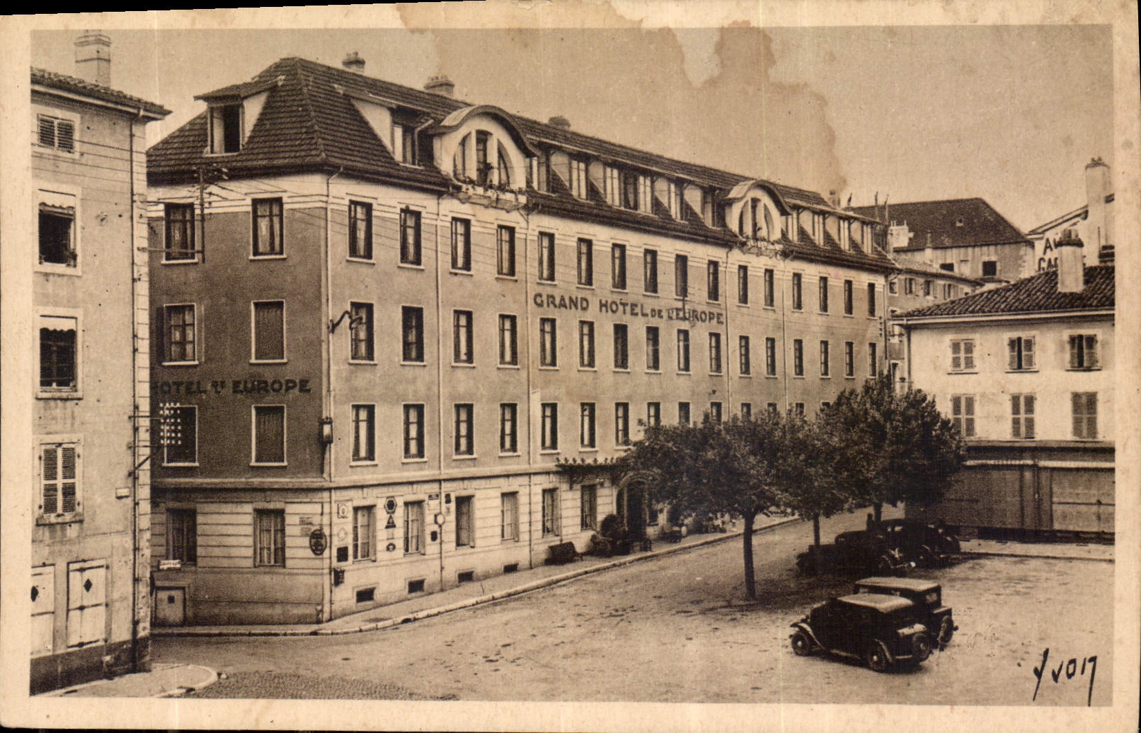 CPA Bourg en Bresse Ain Grand Hotel de l'Eupore 