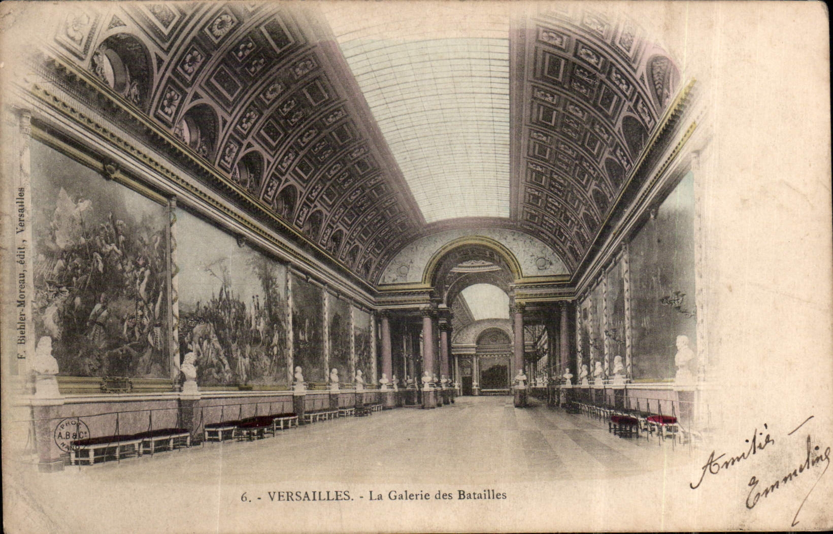 CPA Versailles la Galerie des Batailles 