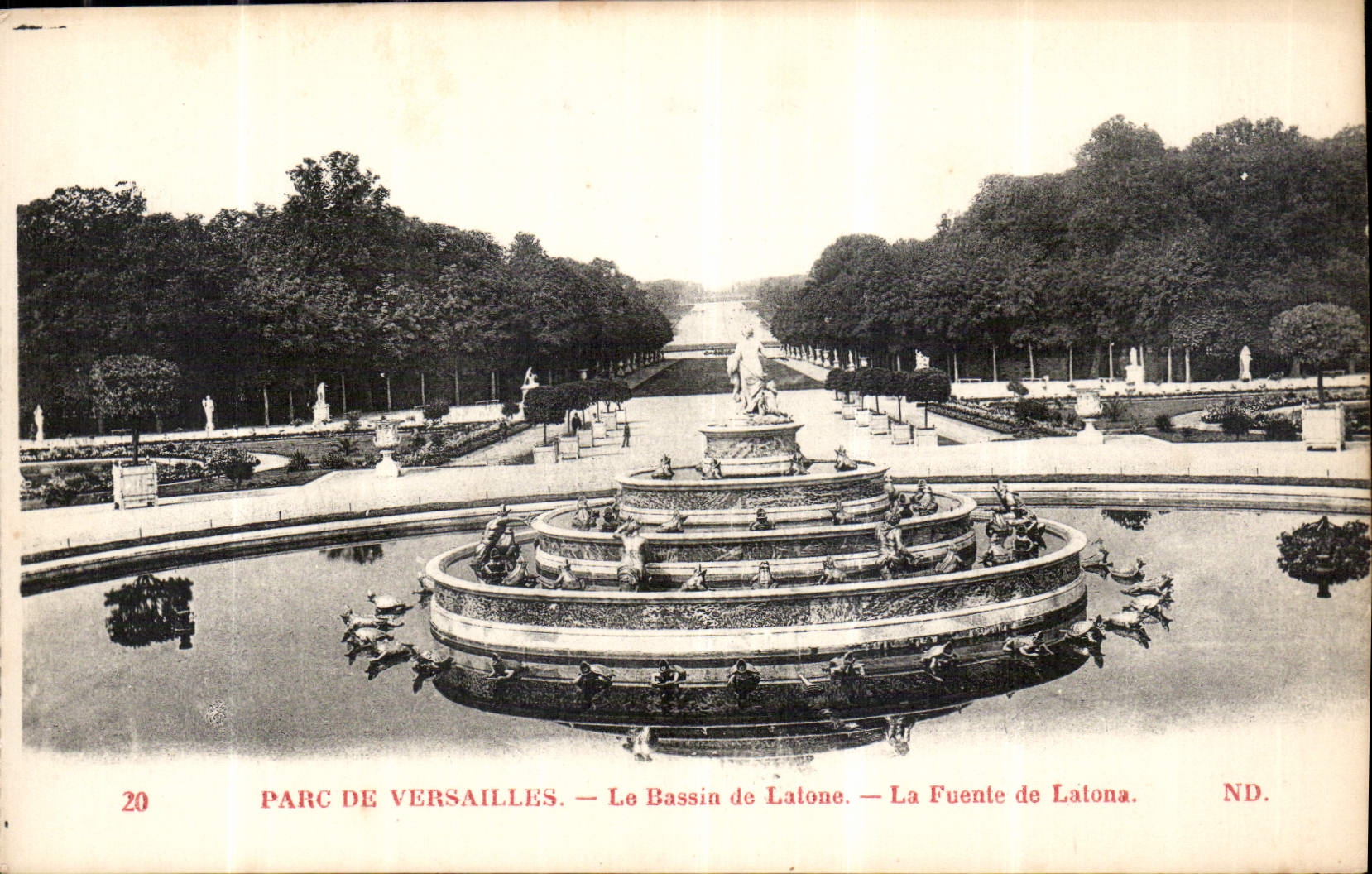 CPA Parc de Versailles le Bassin de Latone 