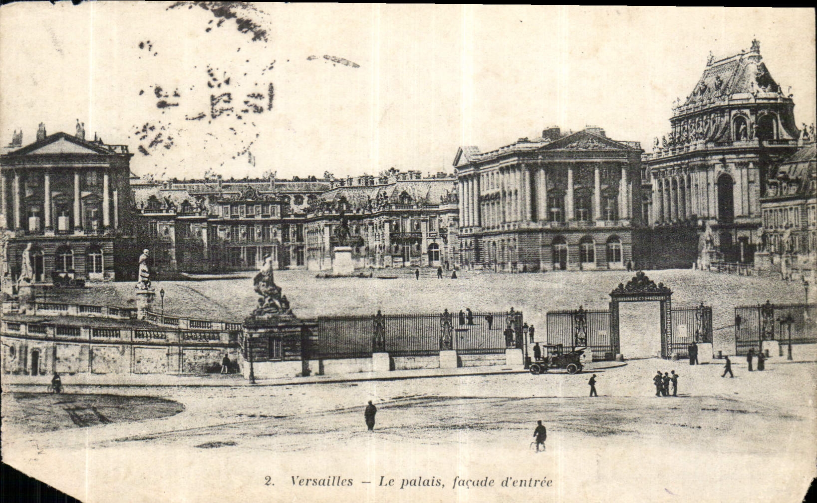 CPA Versailles le Palais Facade d'entree