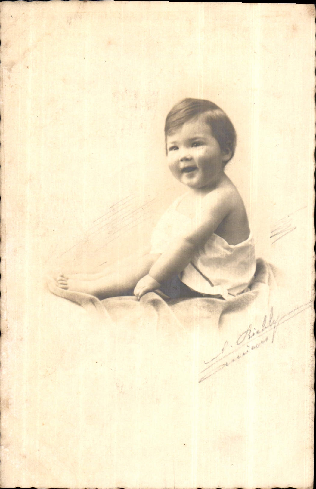 CARTE PHOTO Enfant Bebe