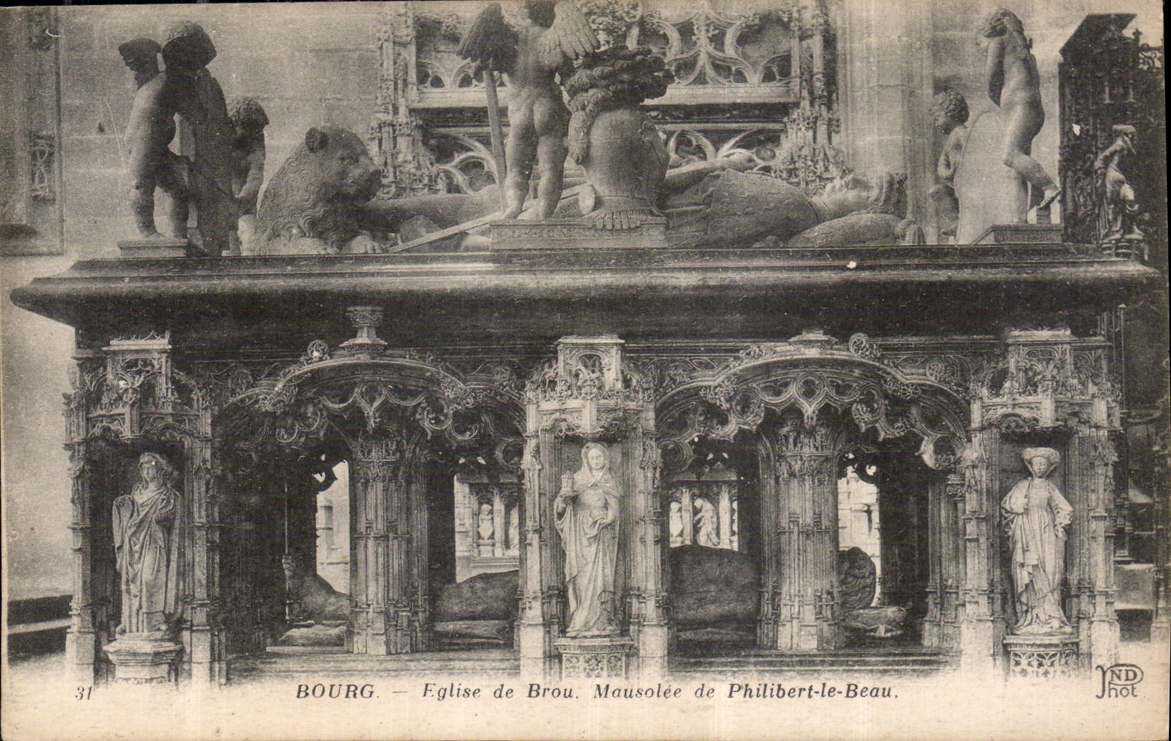 CPA Bourg Eglise de Brou Mausolee de Philibert le Beau 