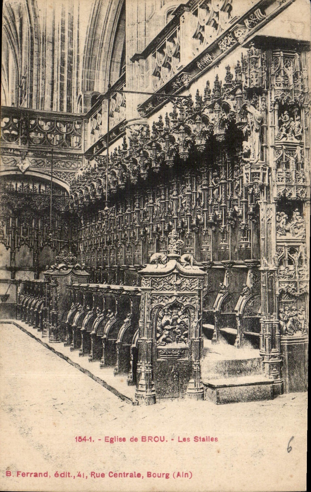 CPA Eglise de Brou les Stalles 