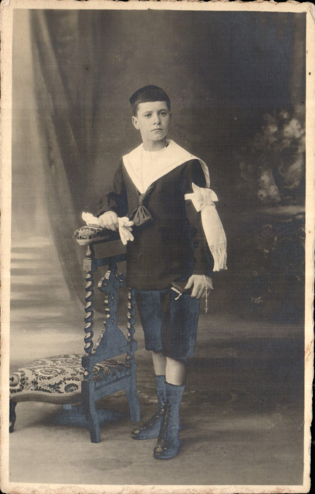 CARTE PHOTO Enfant Communiant