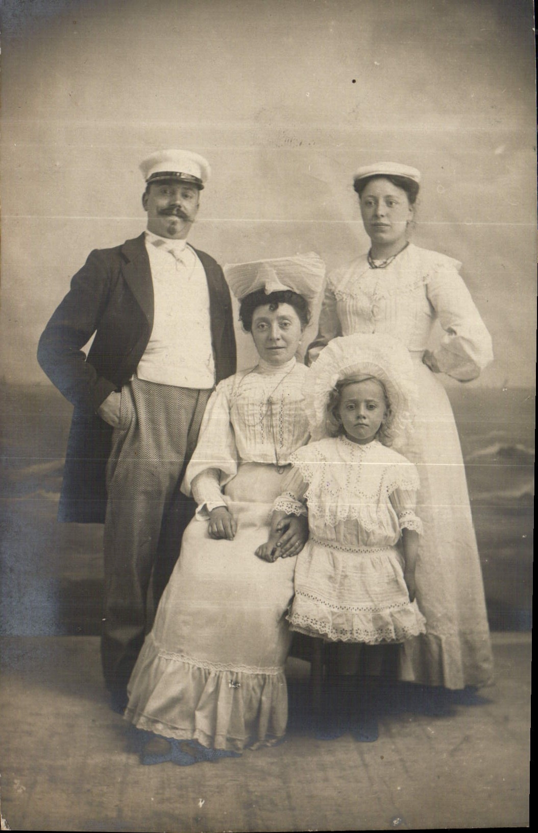 CARTE PHOTO Femmes Enfants