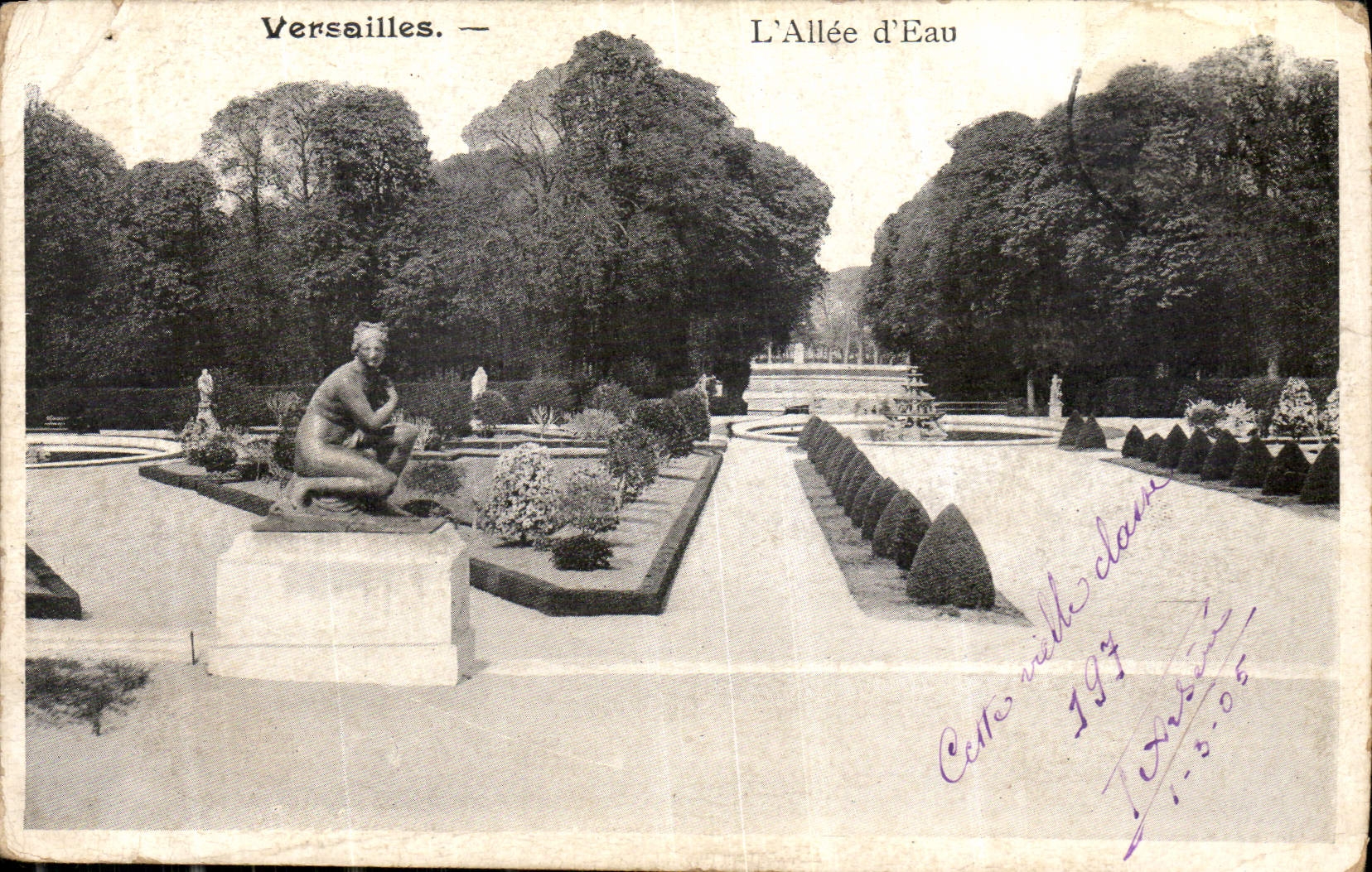 CPA Versailles l'Allee d'Eau 