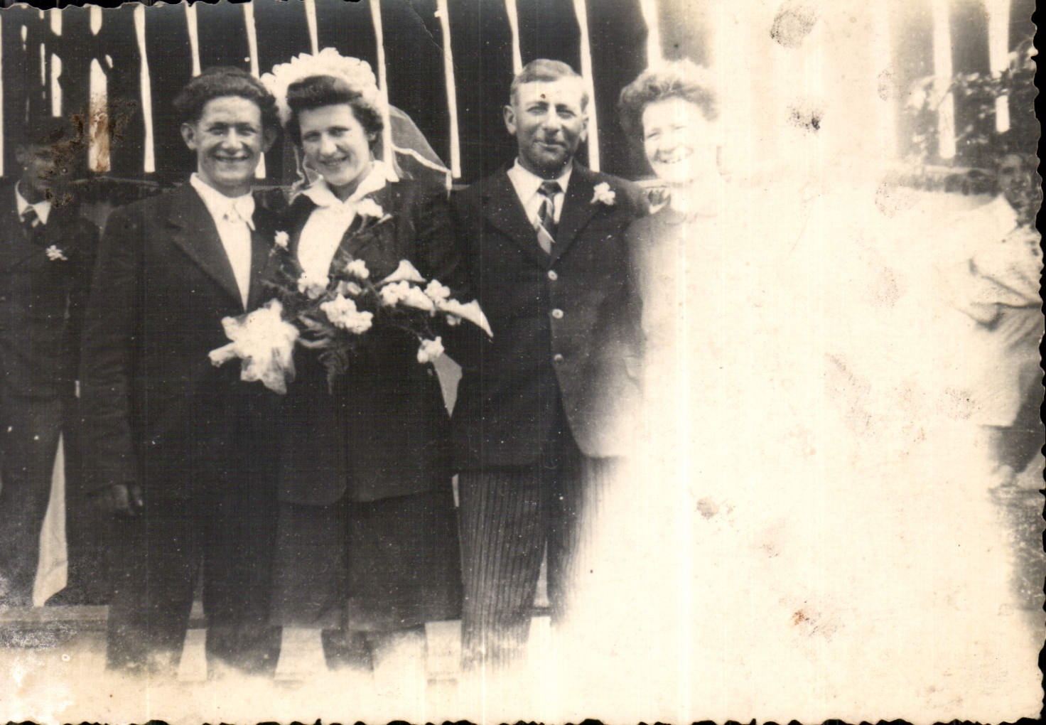 CARTE PHOTO Femme Mariage