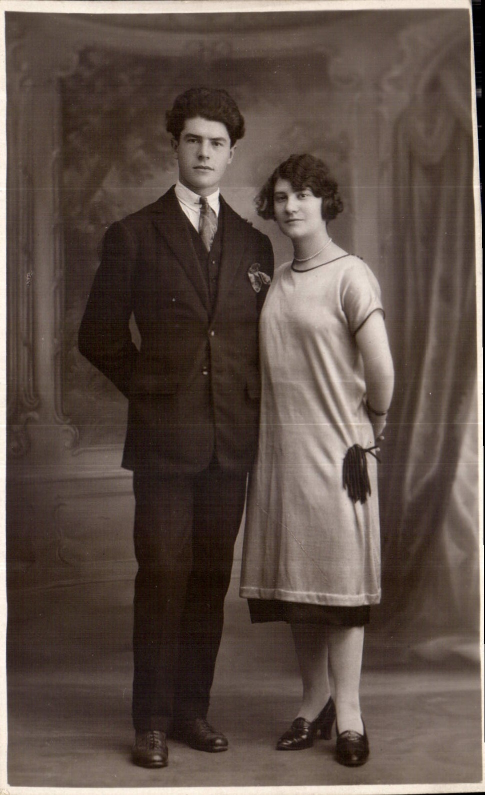 CARTE PHOTO Femme Couple