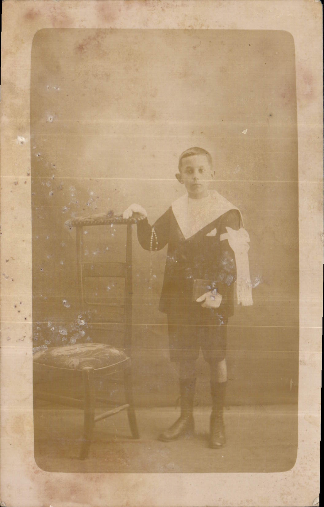 CARTE PHOTO Enfant Communiant