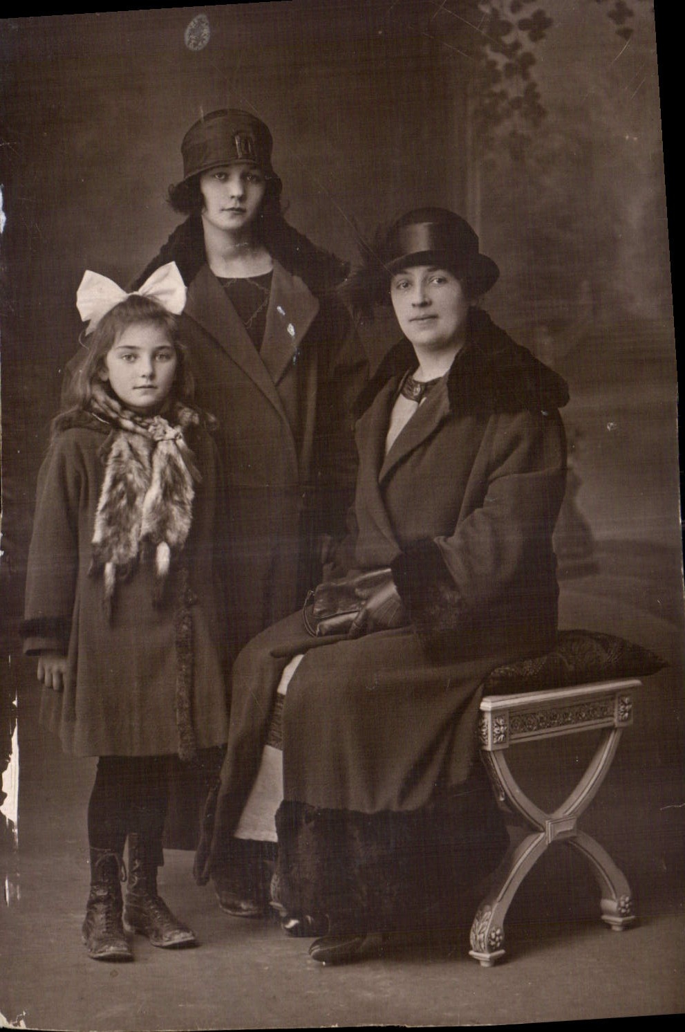 CARTE PHOTO Femmes Enfant