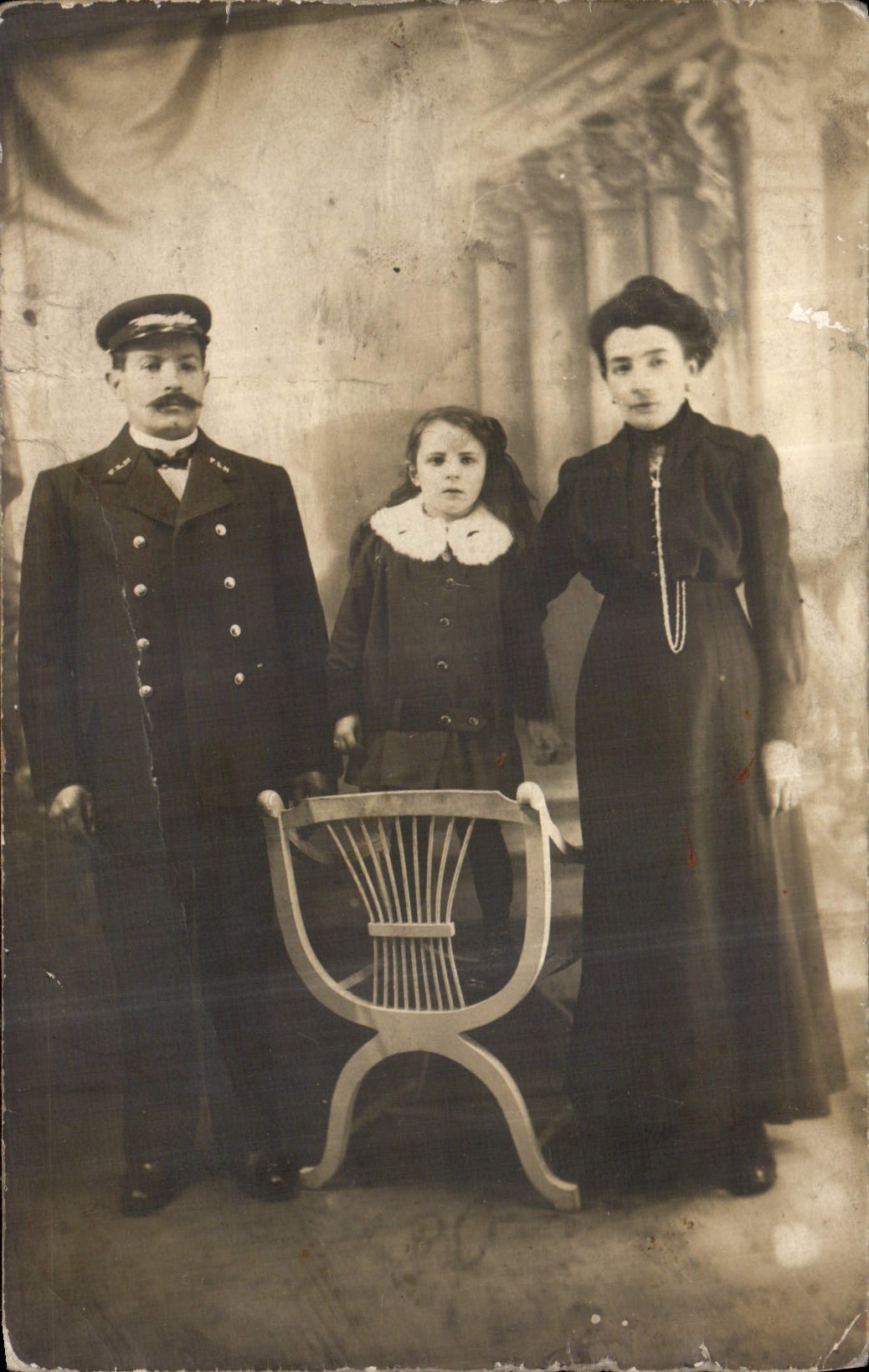 CARTE PHOTO Femme Enfant