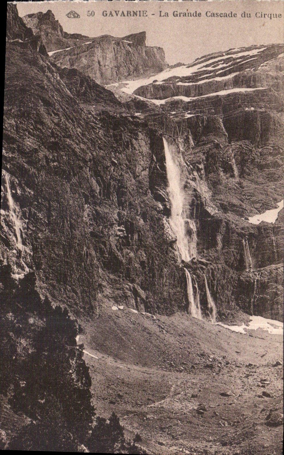CPA Gavarnie la grande Cascade du Cirque 