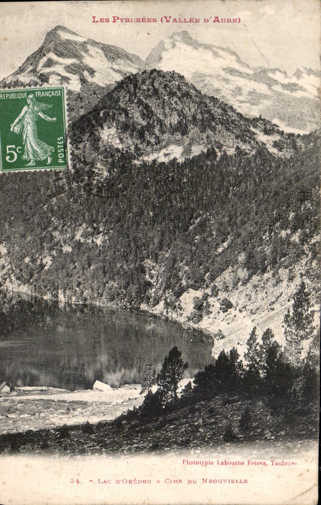 CPA Lac d'Oredon Cime du Neouvielle 