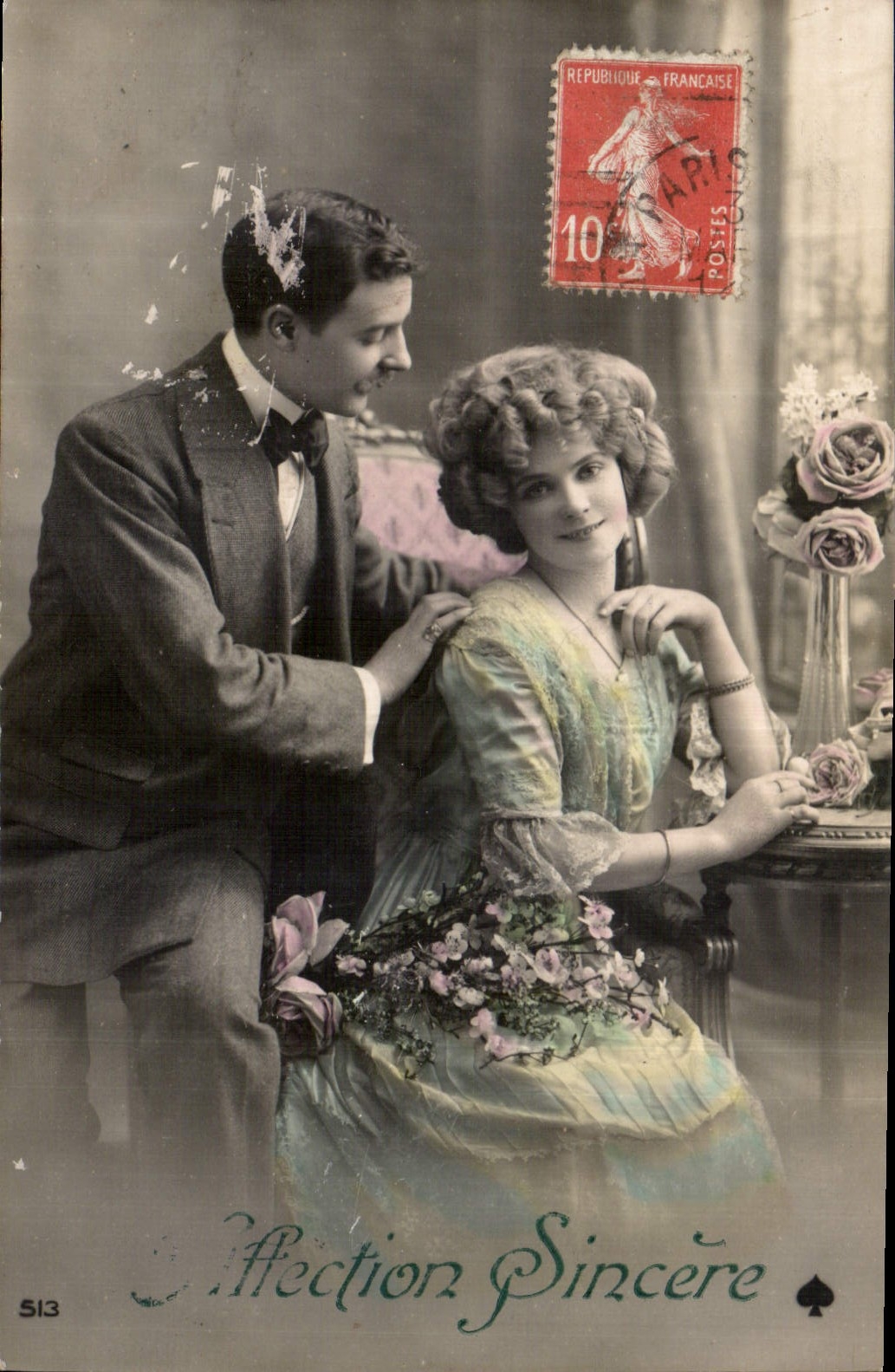 CPA Affection Sincere Femme