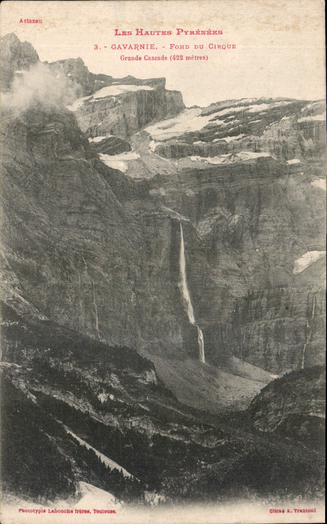 CPA Les Hautes Pyrenees Gavarnie Fond du Cirque Grande Cascade 