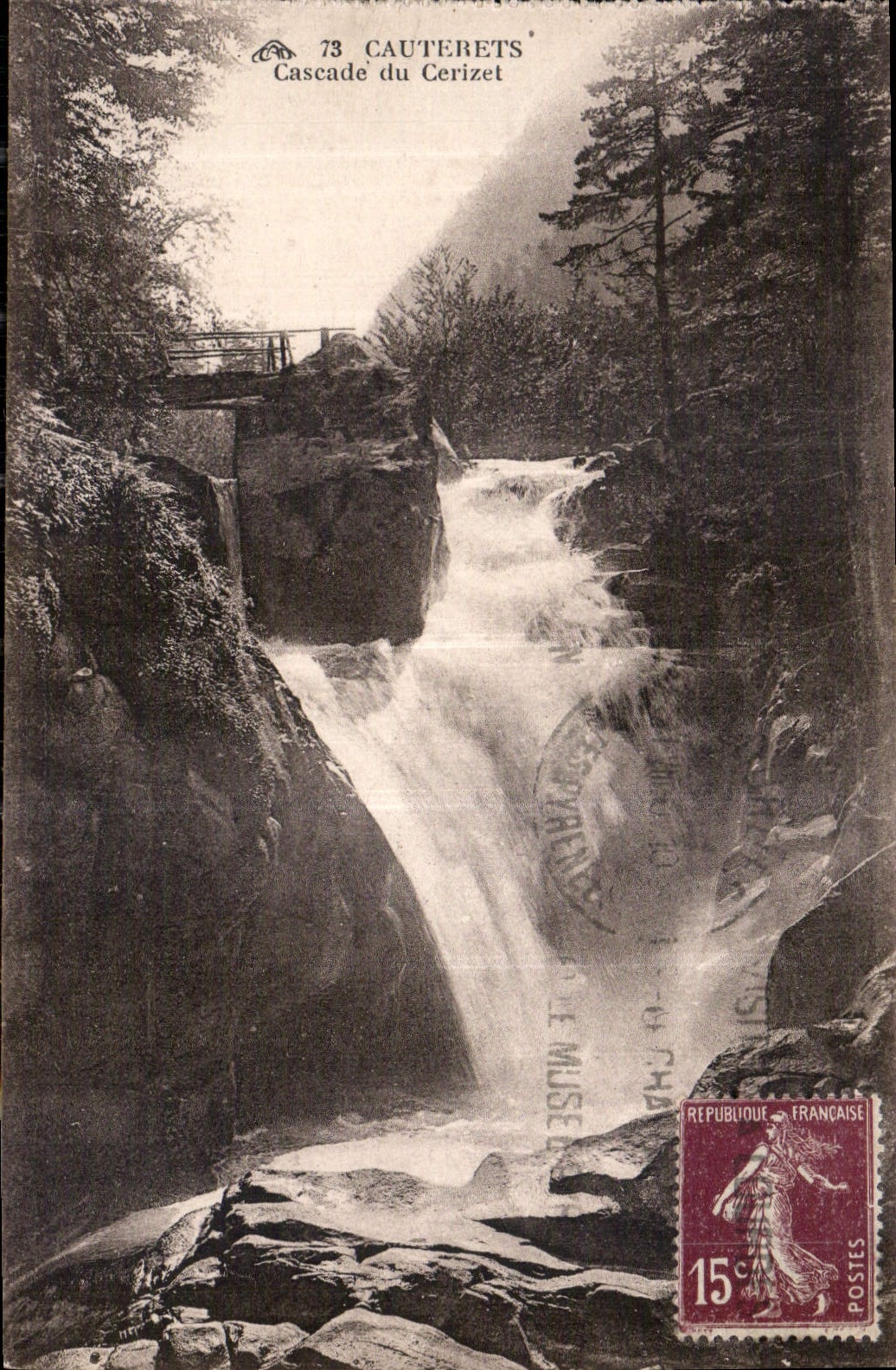 CPA Cauterets Cascade du Cerizet 