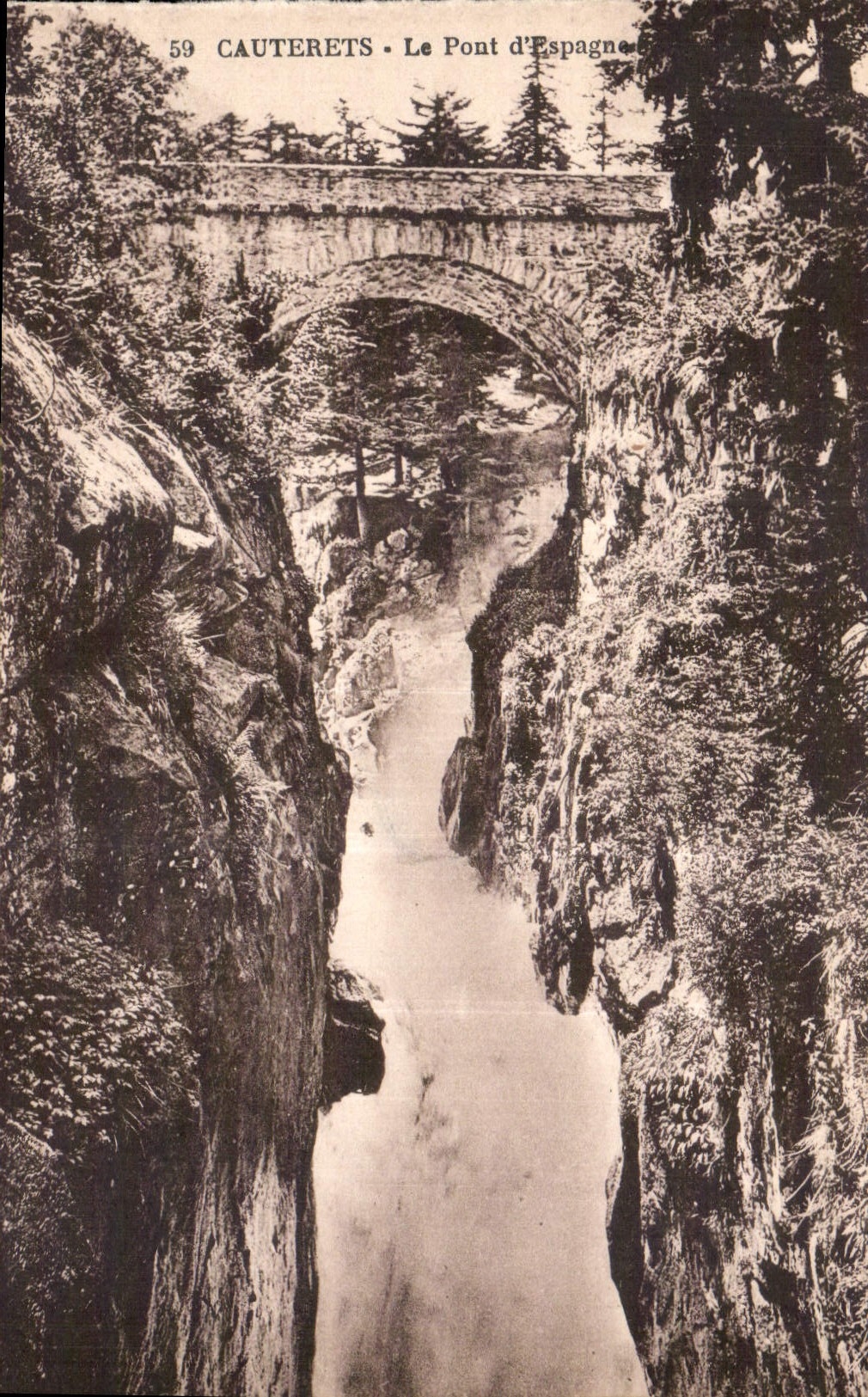 CPA Cauterets Le Pont d'Espagne 