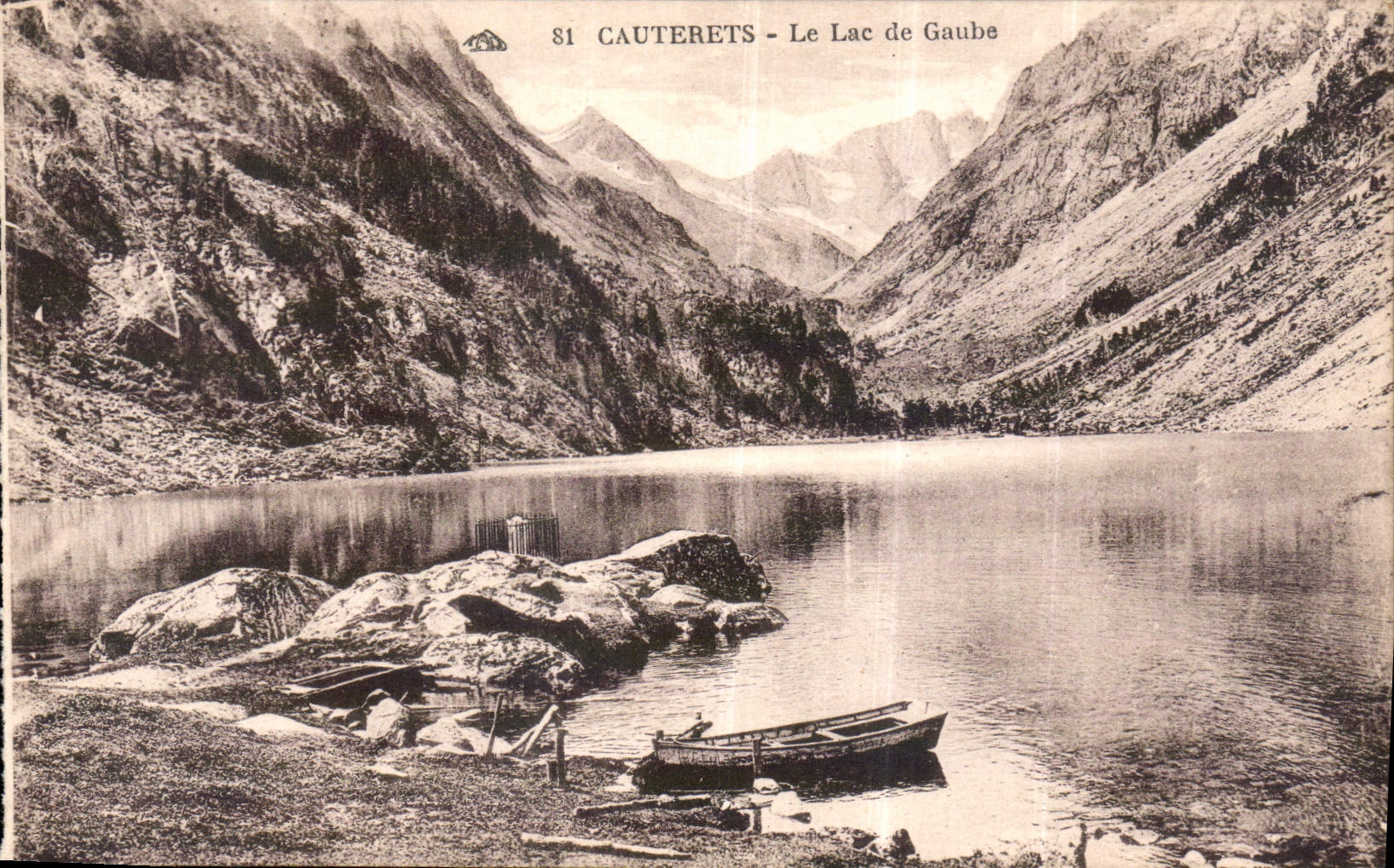 CPA Cauterets le lac de gaube 