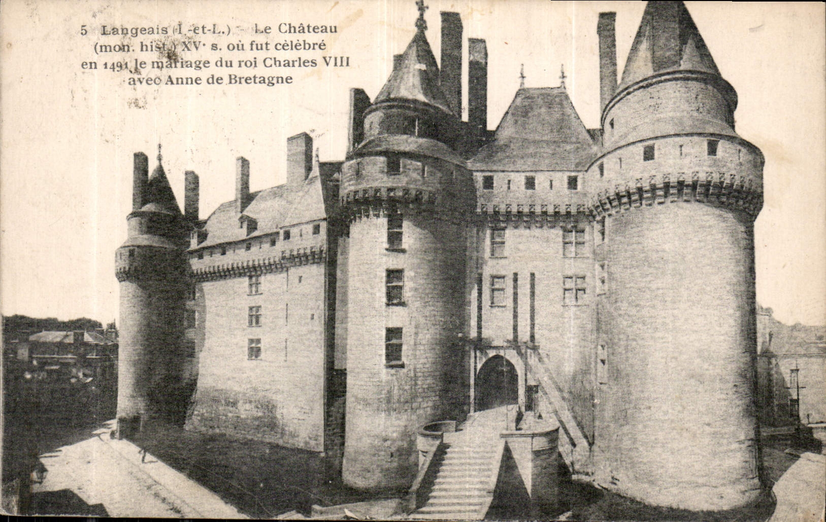 CPA Langeais I et L le Chateau mon hist XV ou fut celebre en 1491 le mariage du roi Charles VIII ave