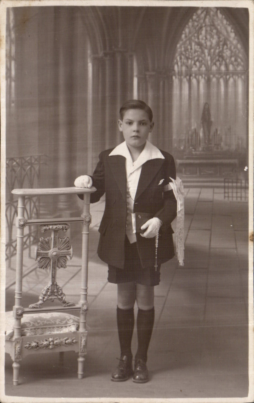 CARTE PHOTO Enfant Communiant