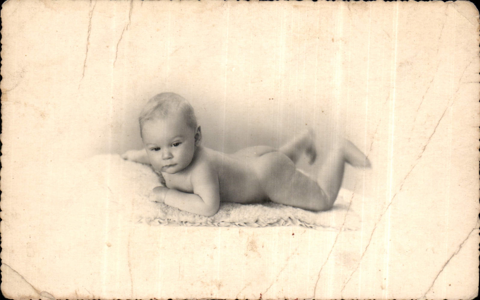 CARTE PHOTO Enfant Bebe