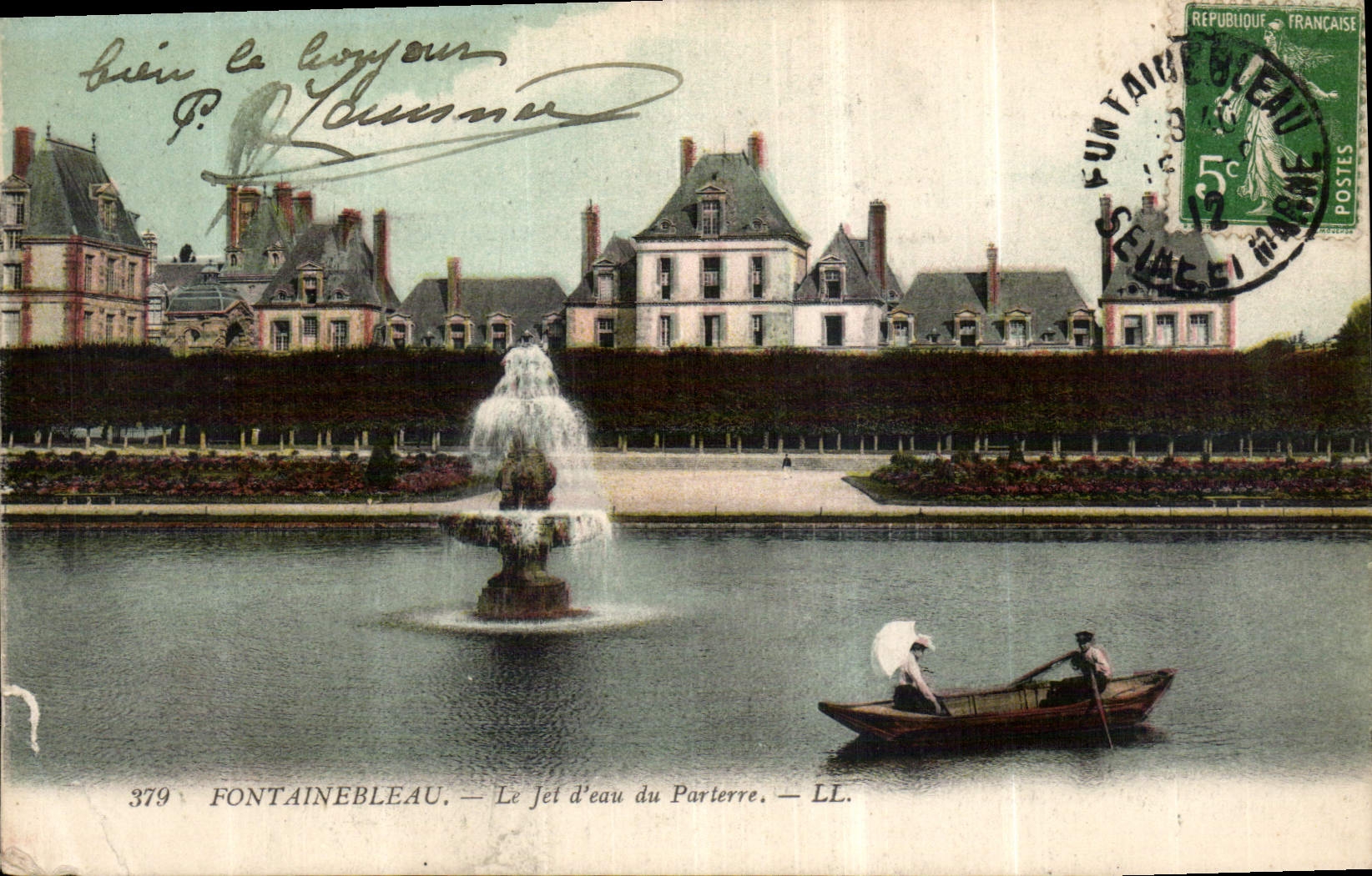 CPA Fontainebleau Le Jet d'eau du Parterre 