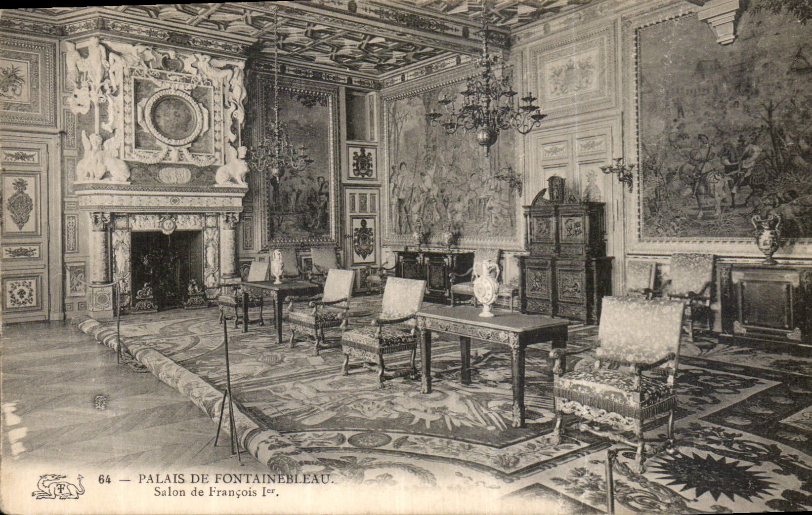 CPA Palais de Fontainebleau Salon de Francois I 