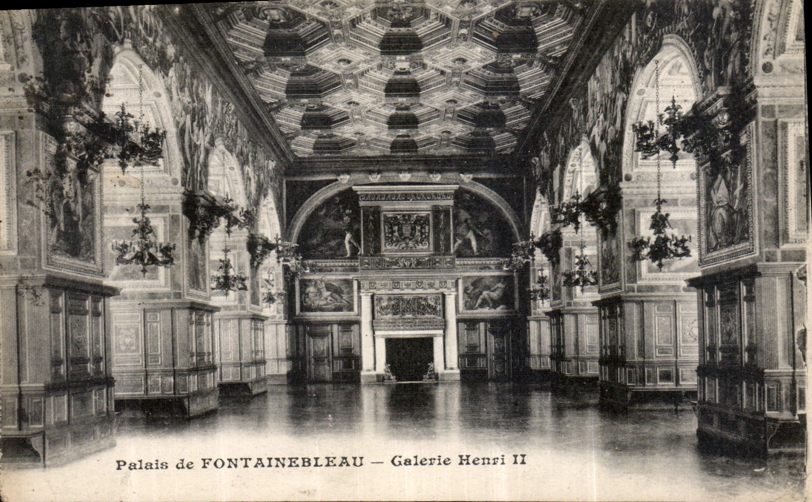 CPA Palais de Fontainebleau Galerie Henri II 