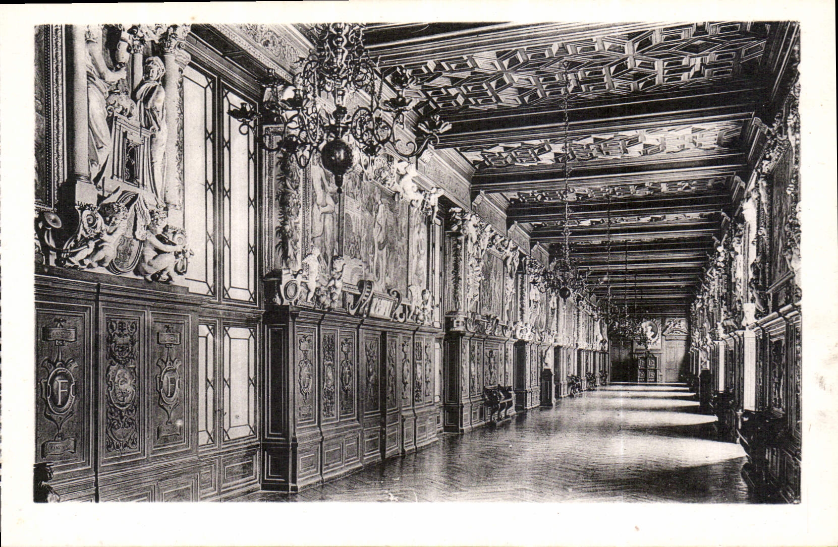 CPA Chateau de Fontainebleau La Galerie Francois I 