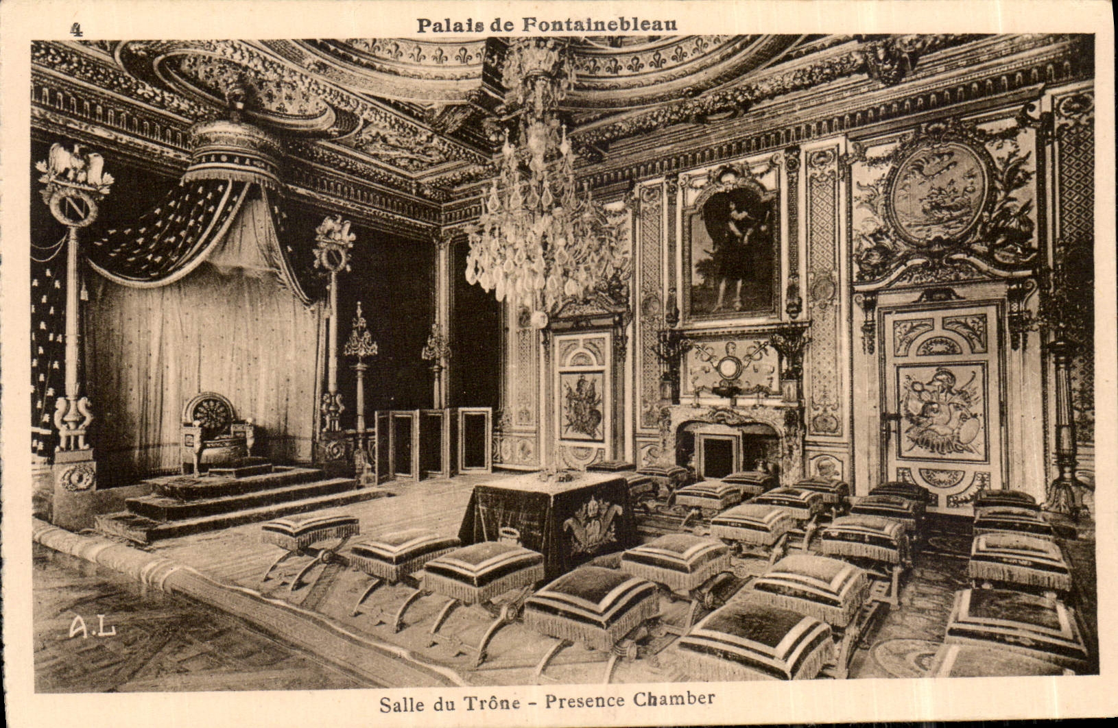 CPA Palais de Fontainebleau Salle du Trone 