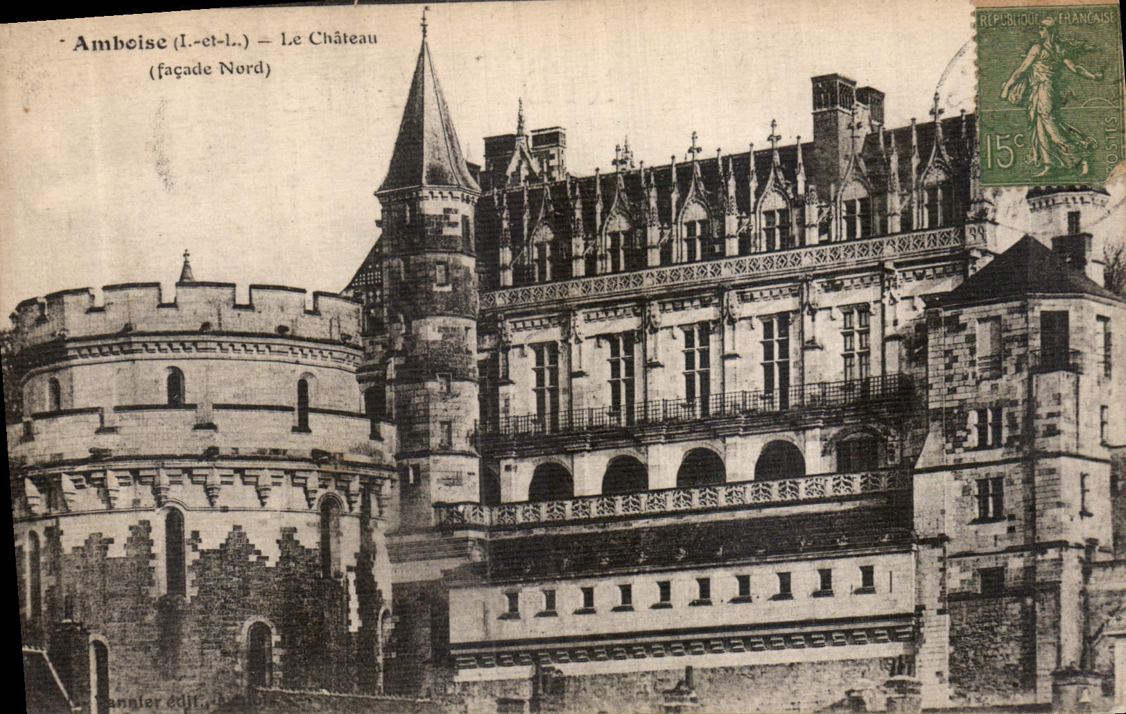 CPA Amboise I et L le Chateau Facade Nord 