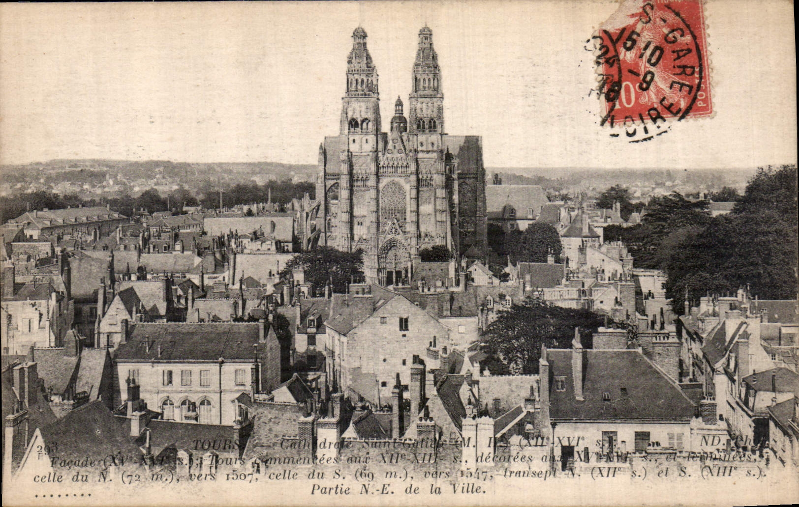 CPA Tours Cathedrale Saint Gatien 