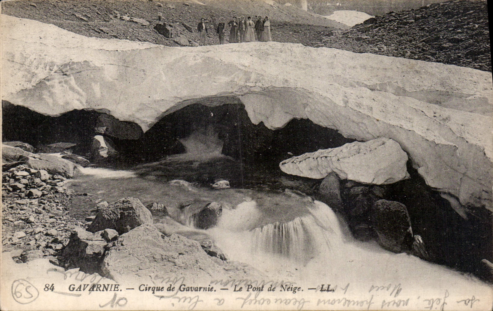 CPA Gavarnie Cirque de Gavarnie le Pont de Neige 