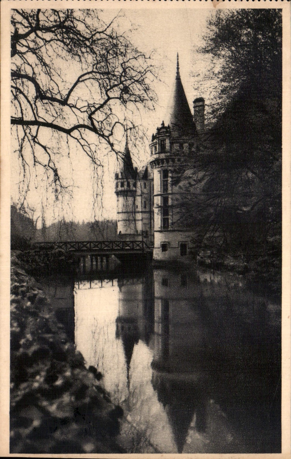 CPA Chateau d'Azay le Rideau I et L 