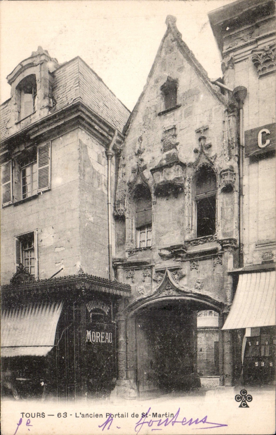 CPA Tours l'Ancien Portail de St Martin 