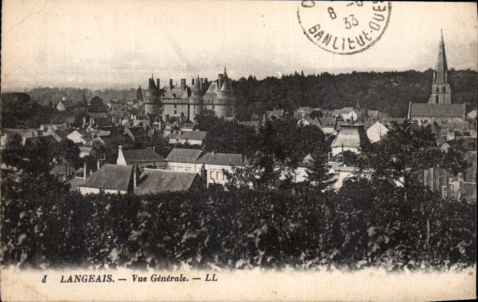 CPA Langeais vue generale 