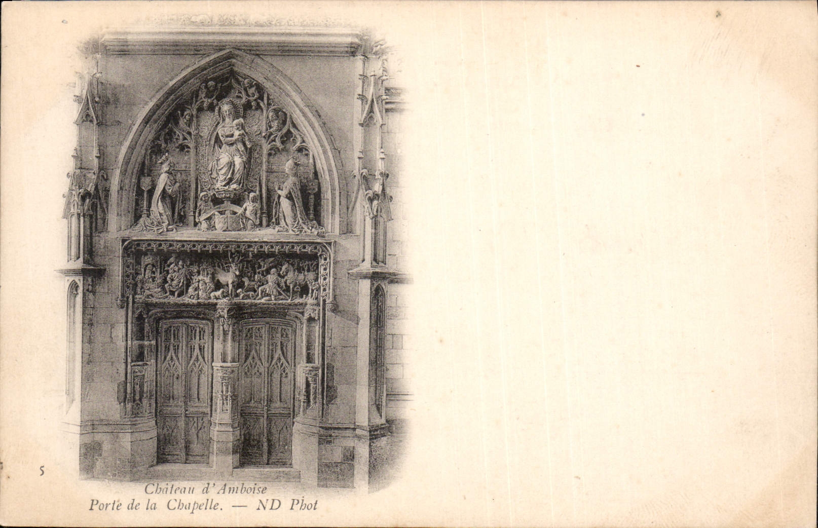 CPA Chateau d'Amboise Porte de la Chapelle 