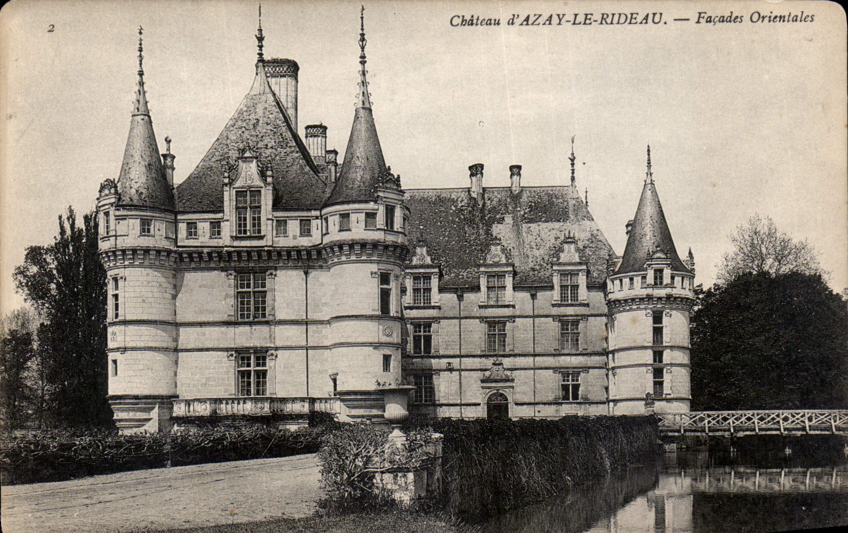 CPA Chateau d'Azay le Rideau Facades orientales
