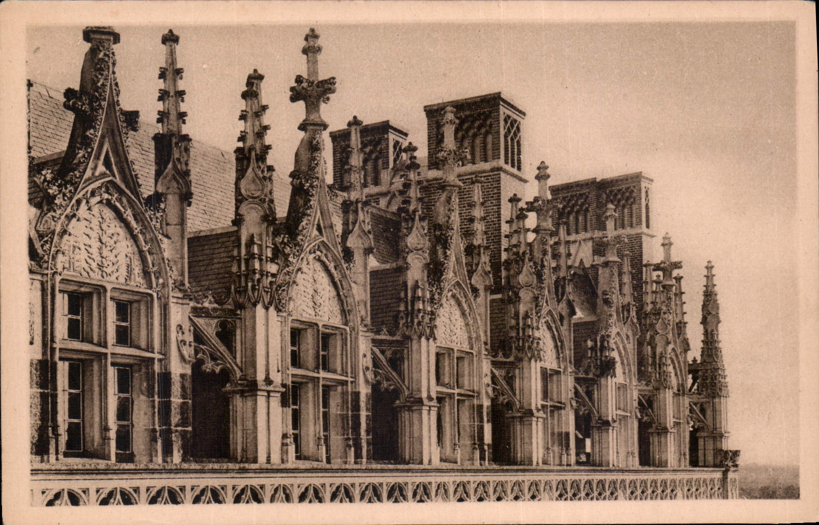 CPA Chateau d'Amboise Facade sur la Loire Lucarnes 