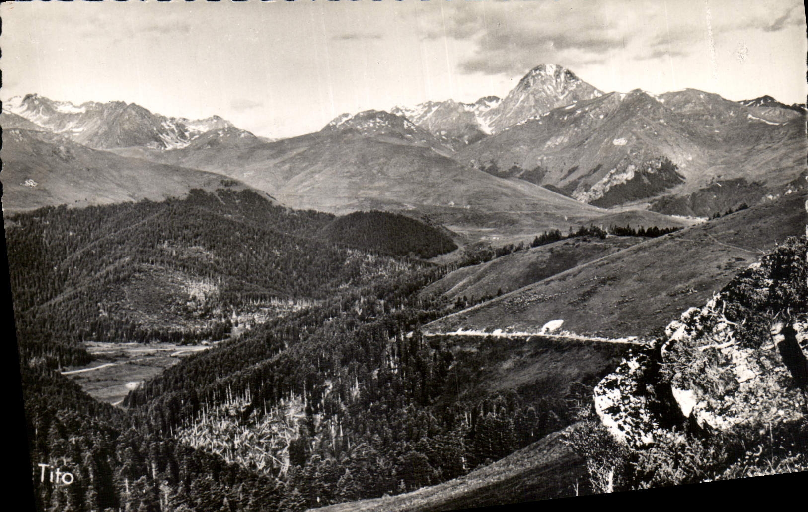 CPA Col d'Aspin Plateau de Payolle Le Pic du Midi de Bigorre
